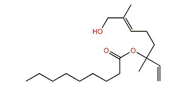 8-Hydroxylinalyl nonanoate
